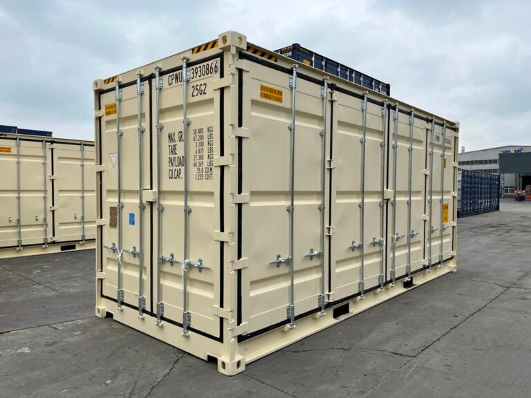 container 20 pés open sider