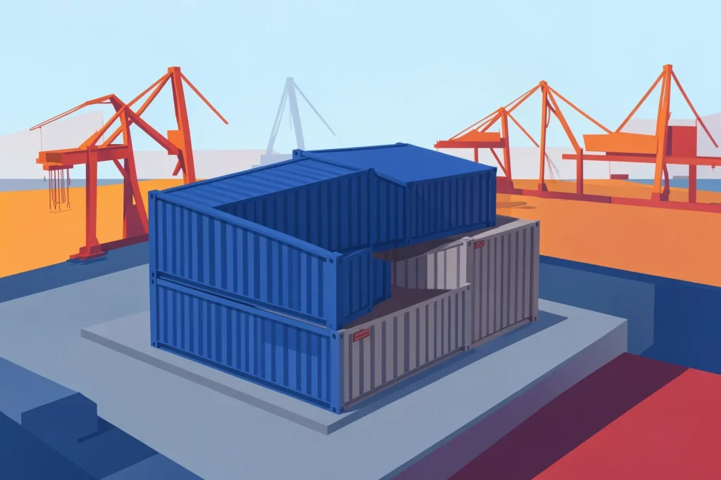 Containers de 20 pés vs pés: qual escolher para sua obra?